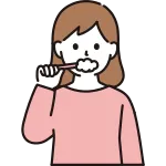 Woman Brushing Teeth SVG Icon